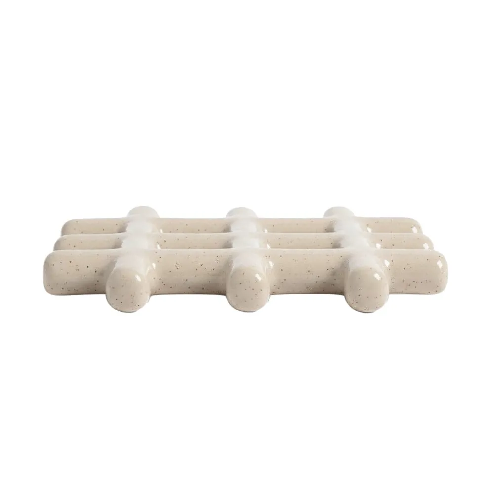 &Klevering - Onderzetter - Grid - Beige