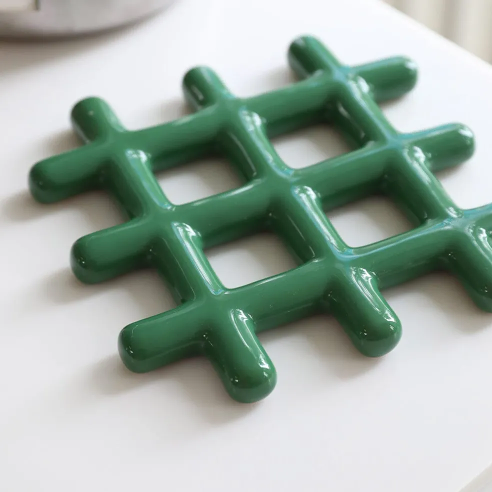 &Klevering - Onderzetter - Grid - Groen