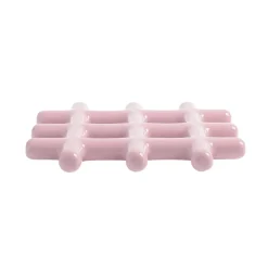 &Klevering - Onderzetter - Grid - Roze
