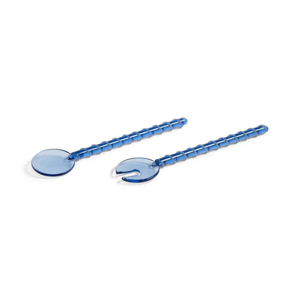 &Klevering - Saladebestek sling blauw