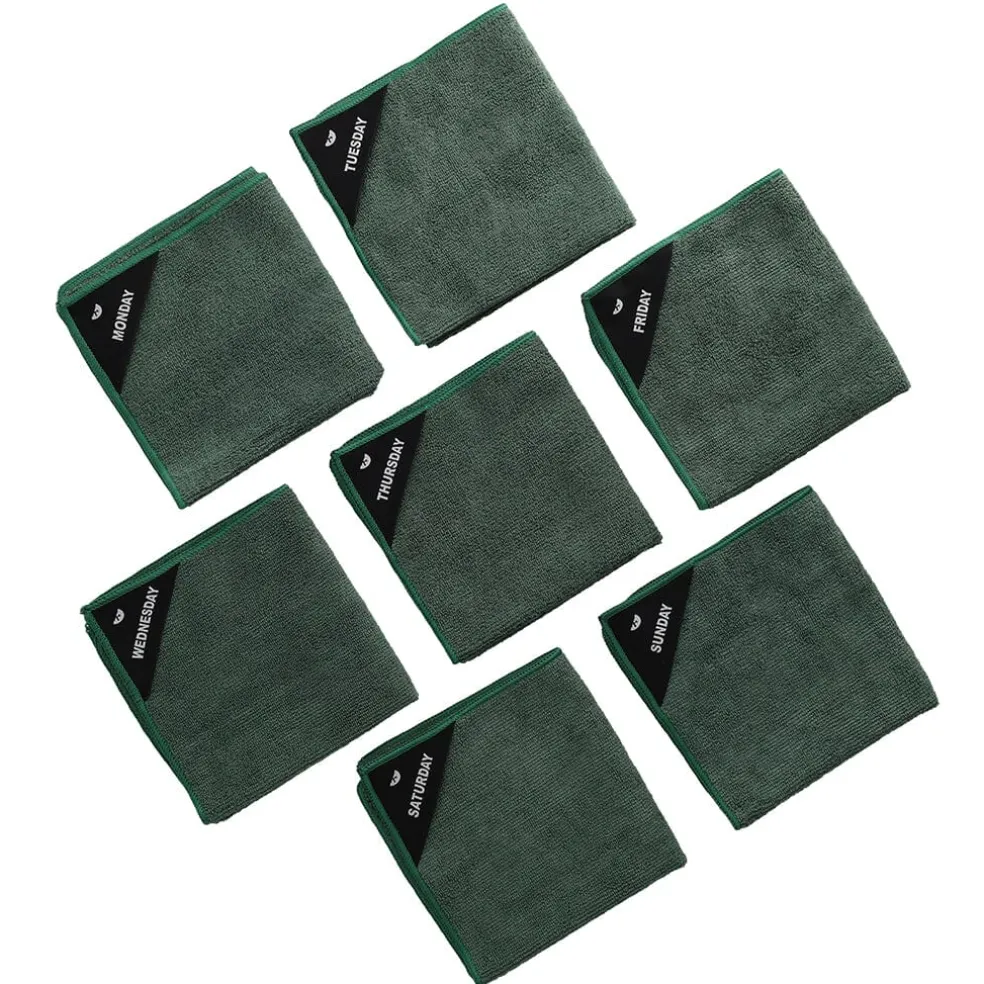 Klud - Microvezel Vaatdoekjes 7 stuks - Olie Groen