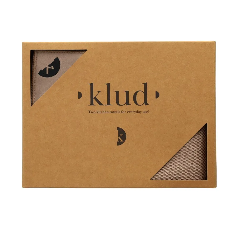 Klud - Wafel Keukendoeken, 2 stuks, Latte
