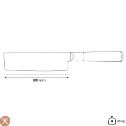 Kuro - Japanse Nakiri 18 cm