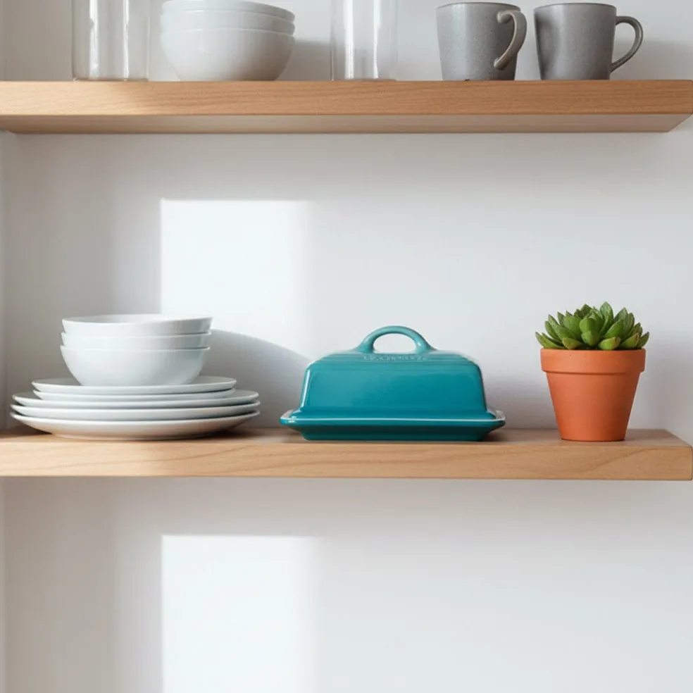 Le Creuset - Botervloot Bleu Riviera 17cm