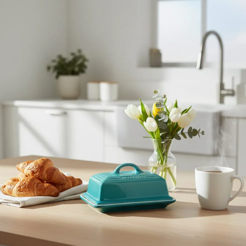Le Creuset - Botervloot Bleu Riviera 17cm