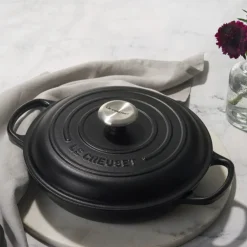 Le Creuset Braadpan Campagnard - Ø26 CM - Gietijzer - Mat Zwart