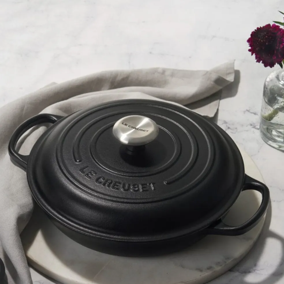 Le Creuset Braadpan Campagnard - Ø26 CM - Gietijzer - Mat Zwart