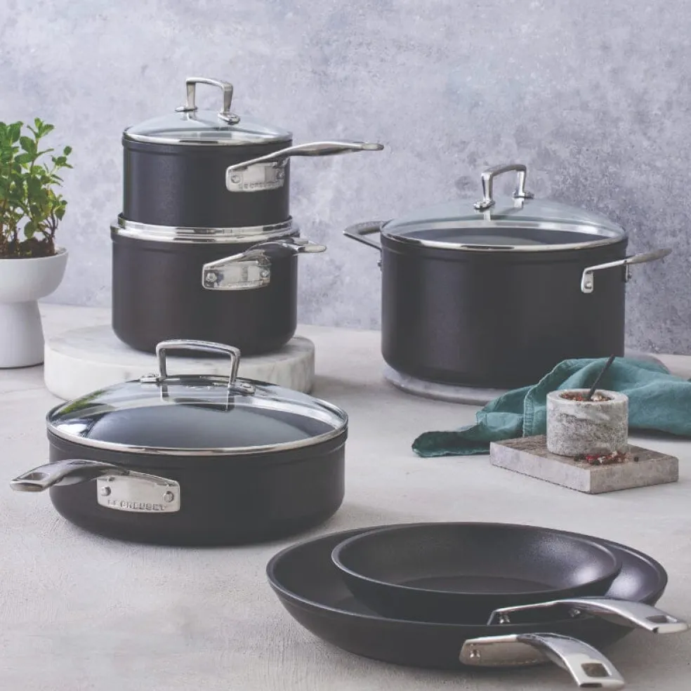Le Creuset - Braadpan met anti-aanbaklaag en glazen deksel