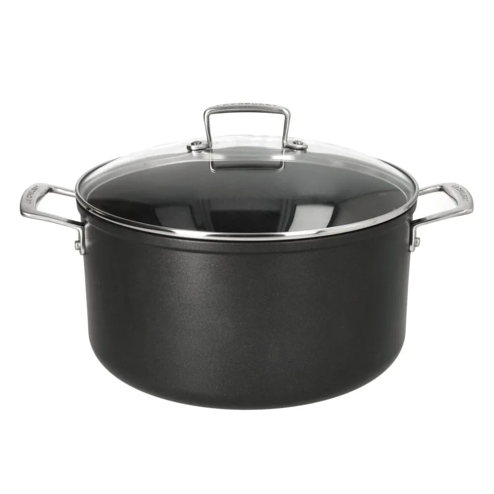 Le Creuset - Braadpan met anti-aanbaklaag en glazen deksel