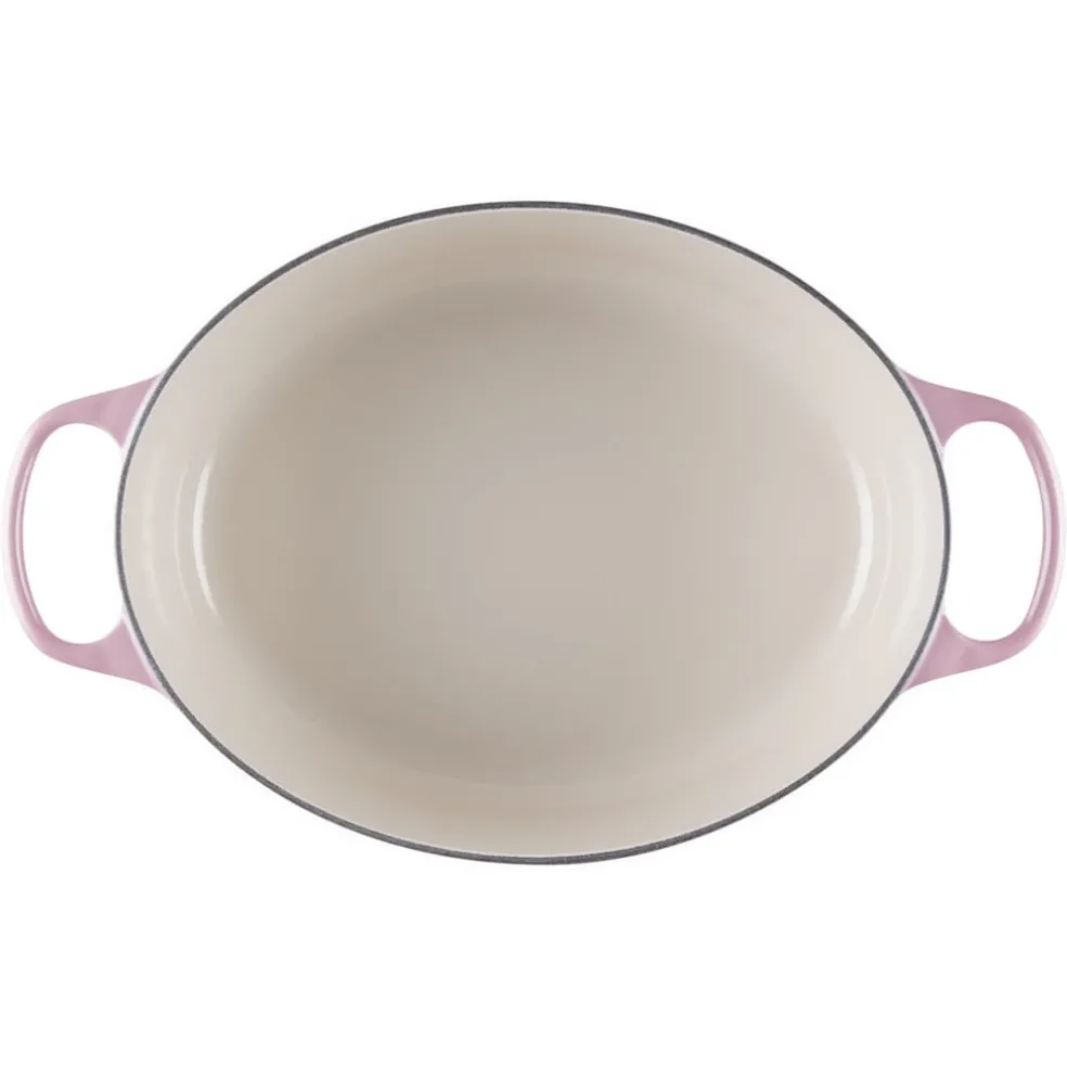 Le Creuset - Braadpan Ovaal in Geëmailleerd Gietijzer - Berry - 31 cm