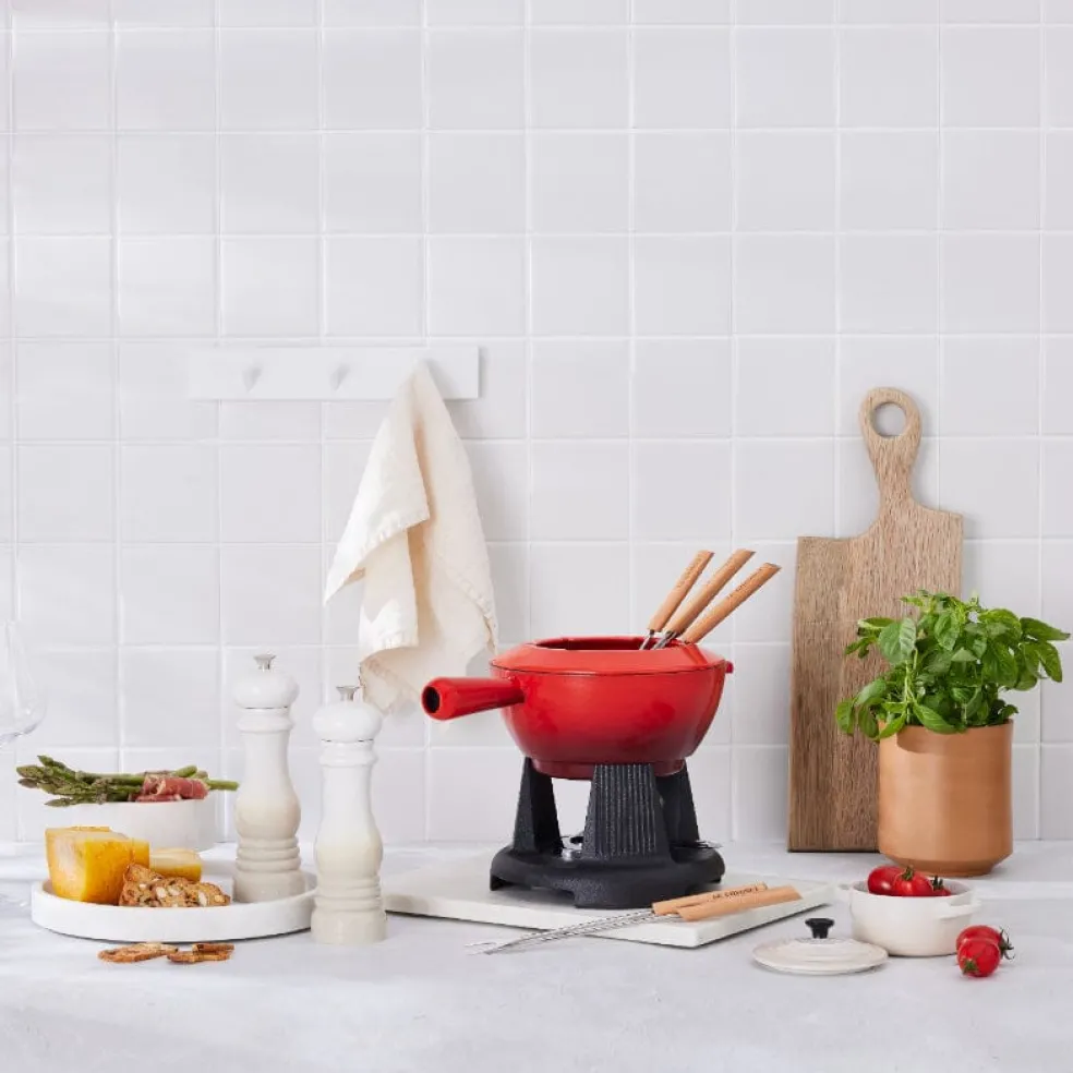 Le Creuset - Fondueset, ook voor kaas Kersenrood 20cm 2l