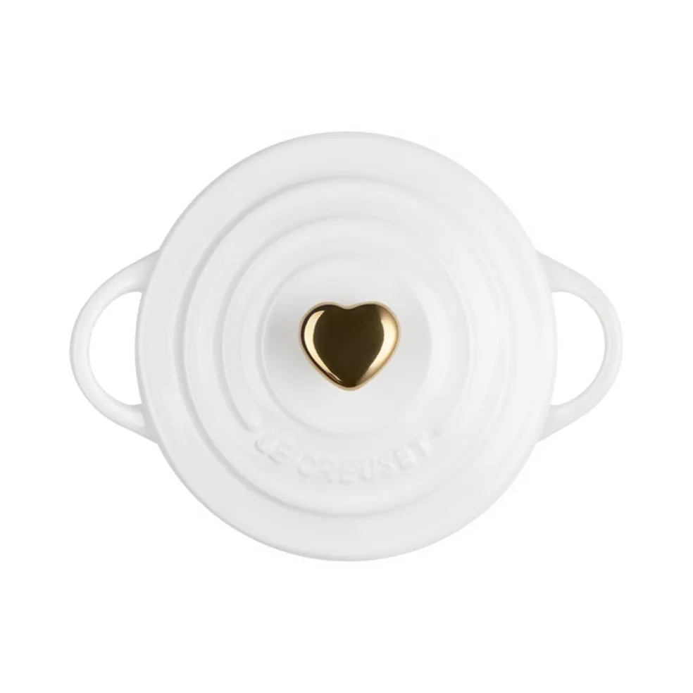 Le Creuset - Mini Braadpan - Valentijn - Wit