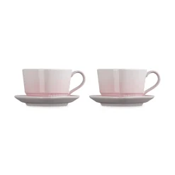 Le Creuset - Mokken in Hartjesvorm 2-delige Set Shell Pink