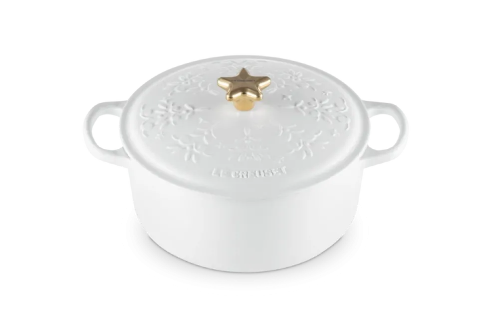 Le Creuset - Noel braadpan 4,2 liter ø 24 cm gietijzer Cotton