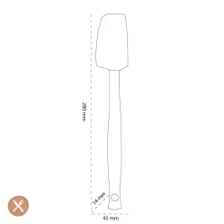 Le Creuset - Premium kleine spatel Ebbenzwart