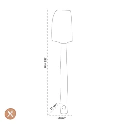 Le Creuset - Premium medium spatel Ebbenzwart