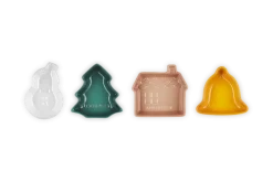 Le creuset - Schaaltjes Kerst Set van 4 in Aardewerk