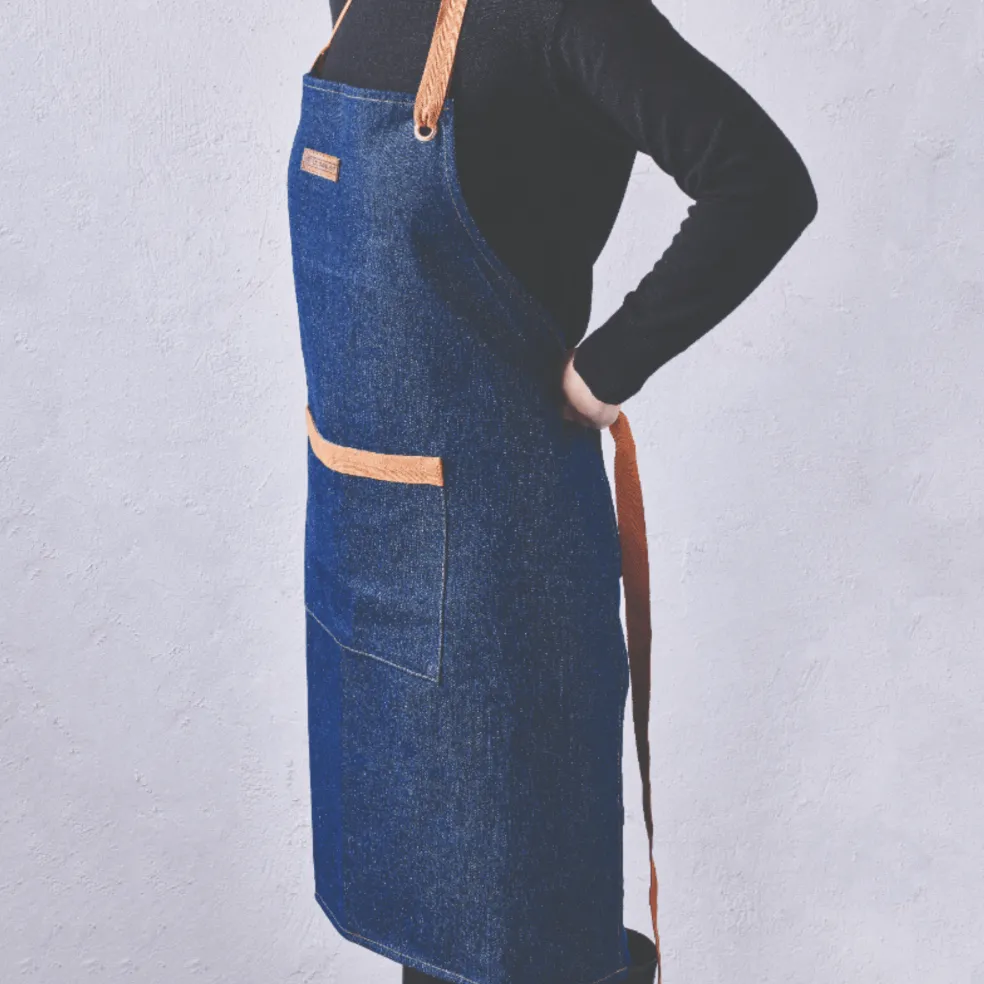 Le Creuset - Schort Denim 80x70cm