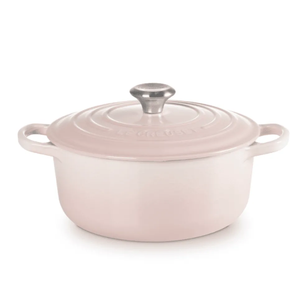 Le Creuset - Signature Braadpan Shell Pink 20 cm