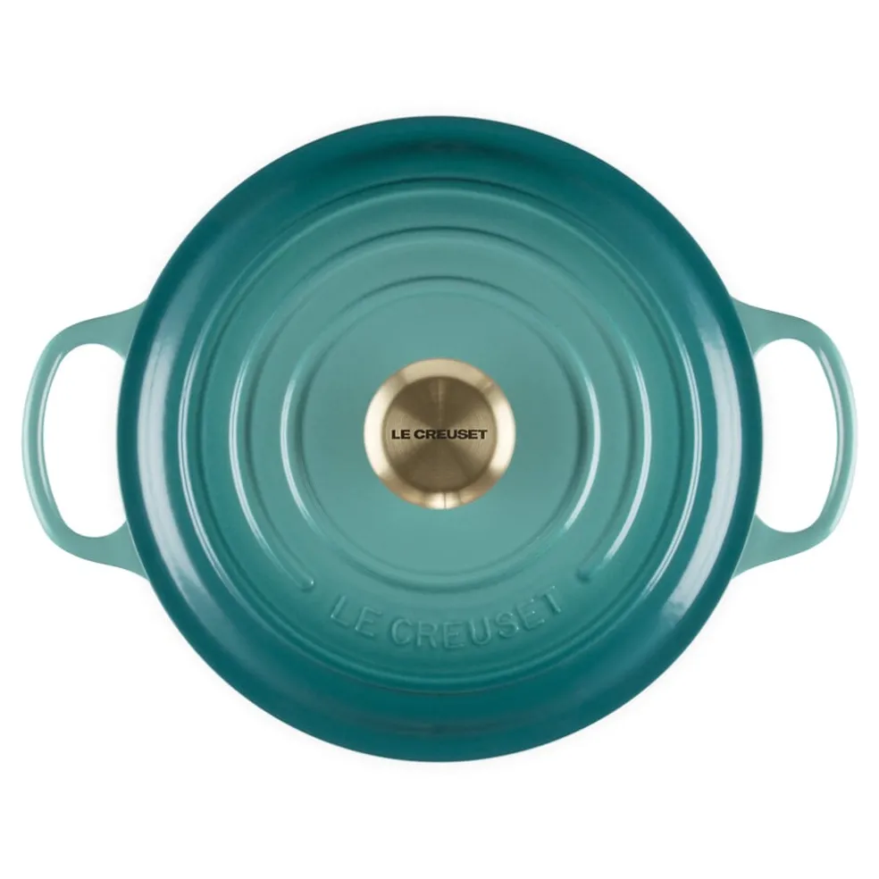 Le Creuset - Signature Braadpan - Bleu Riviera - 24 cm