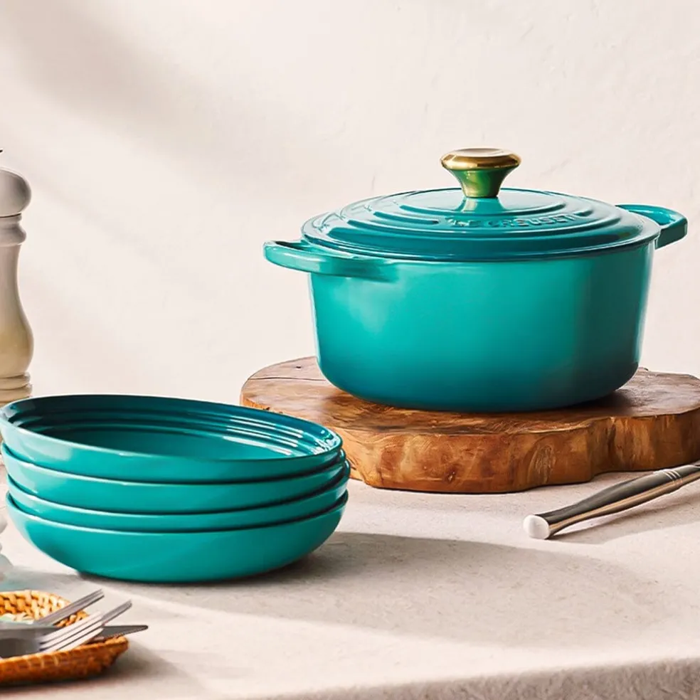 Le Creuset - Signature Braadpan - Bleu Riviera - 24 cm