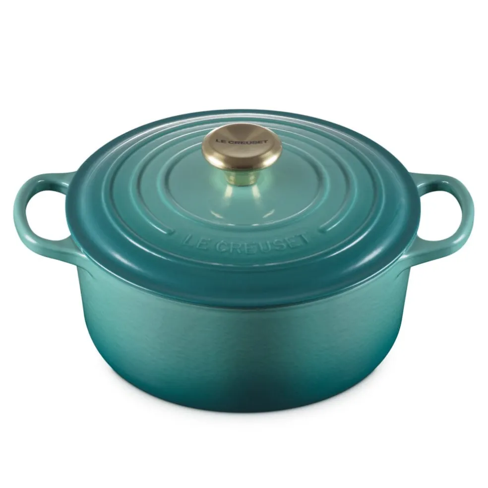 Le Creuset - Signature Braadpan - Bleu Riviera - 24 cm