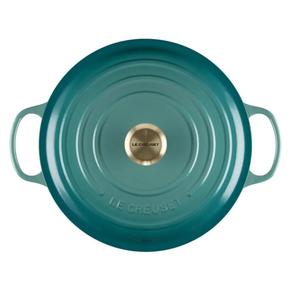 Le Creuset - Signature Braadpan - Bleu Riviera - 28 cm