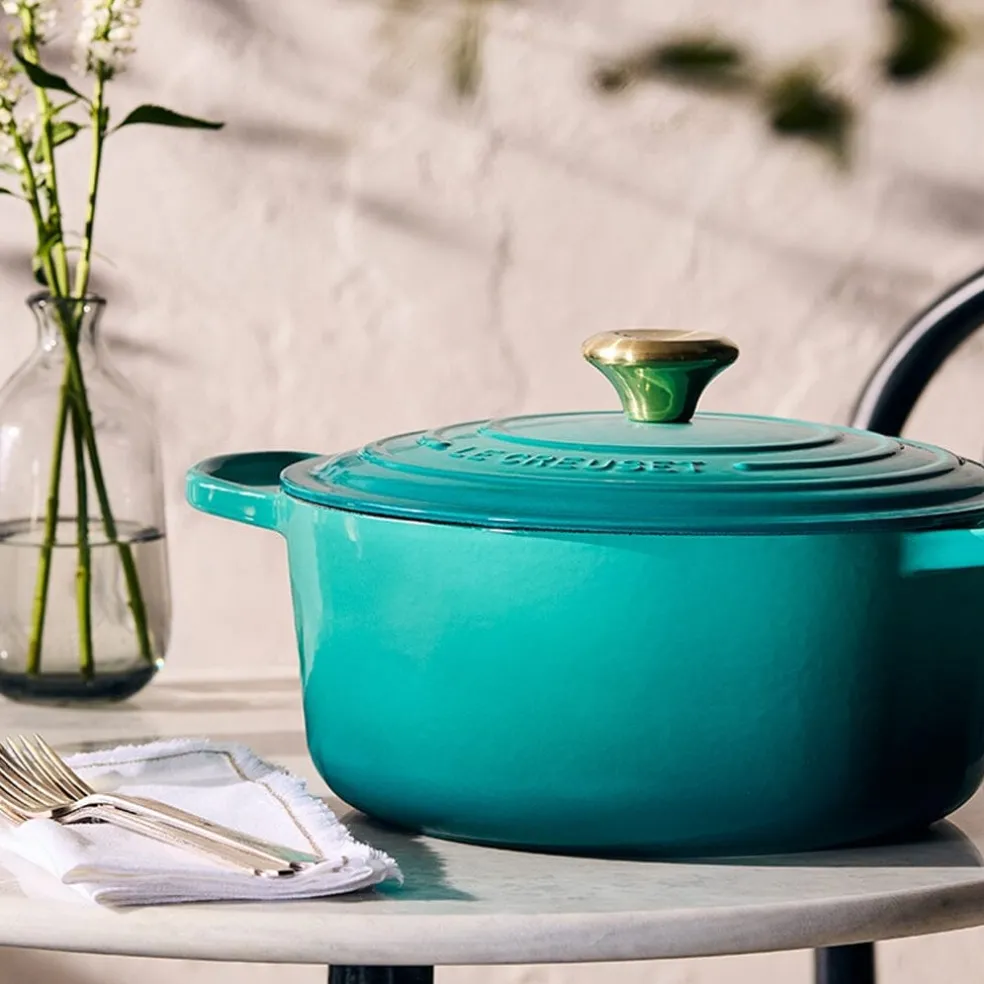 Le Creuset - Signature Braadpan - Bleu Riviera - 28 cm