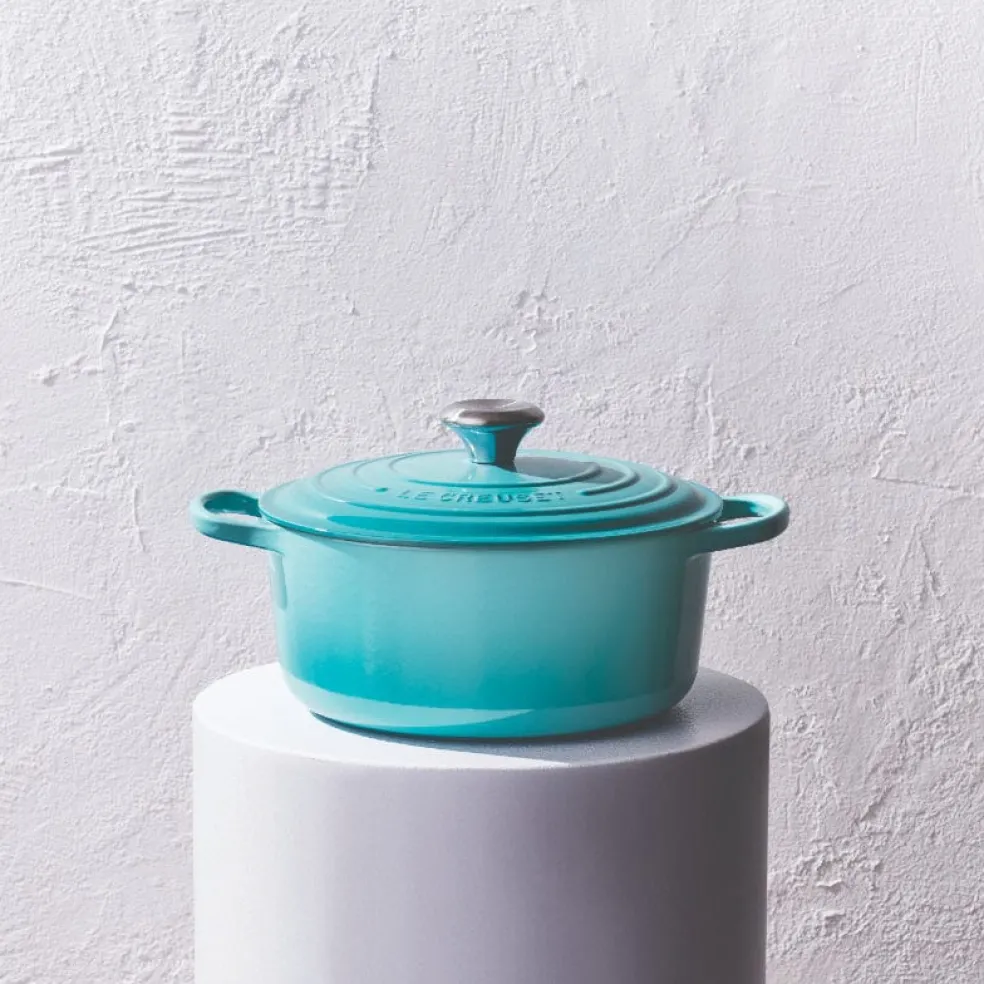Le Creuset - Signature Braadpan Caribbean Blauw 24 cm