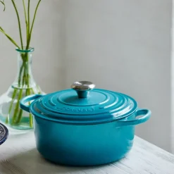 Le Creuset - Signature Braadpan Caribbean Blauw 24 cm