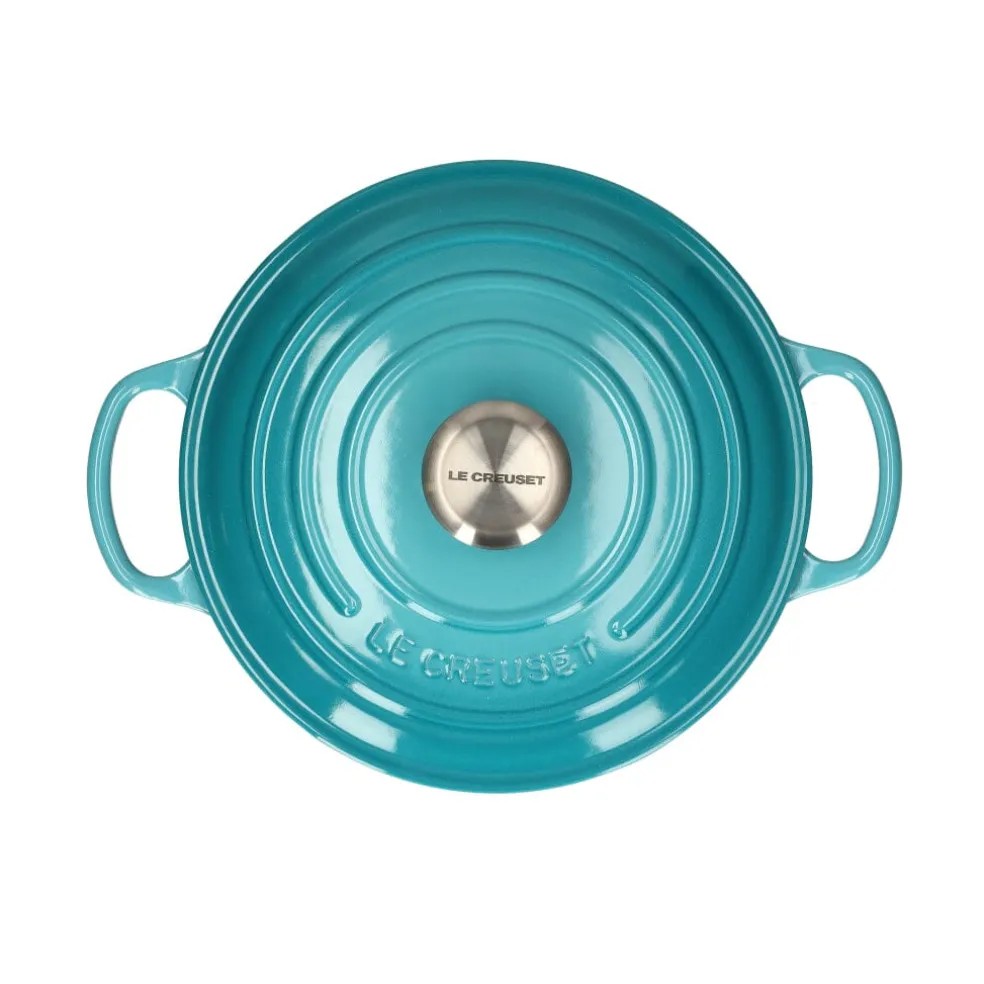 Le Creuset - Signature Braadpan Caribbean Blauw 24 cm