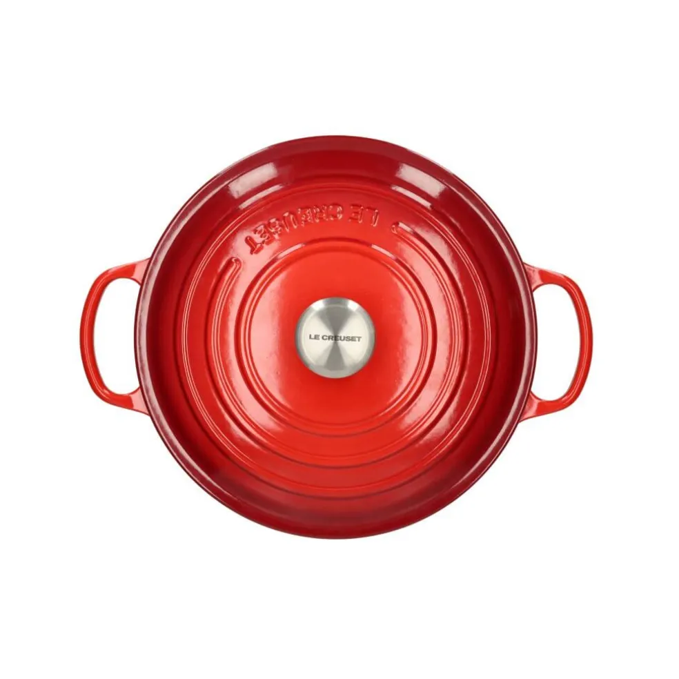 Le Creuset - Signature Braadpan Kersenrood 28 cm