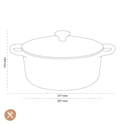 Le Creuset - Signature Braadpan Kersenrood 28 cm