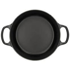 Le Creuset - Signature Braadpan Mat Zwart 18 cm (zwart interieur)