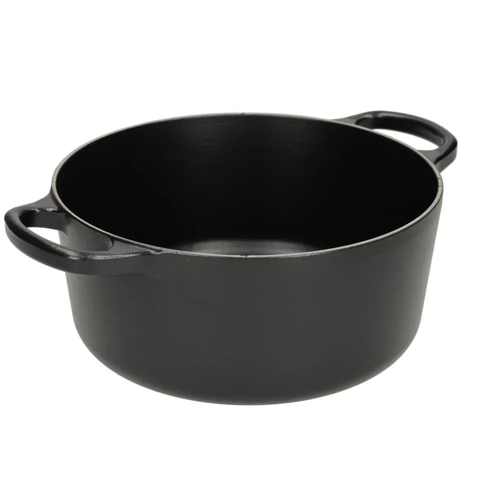Le Creuset - Signature Braadpan Mat Zwart 18 cm (zwart interieur)