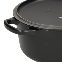 Le Creuset - Signature Braadpan Mat Zwart 18 cm (zwart interieur)