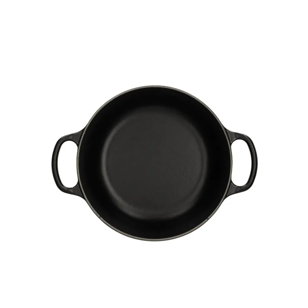Le Creuset - Signature Braadpan Mat Zwart 20 cm (zwart interieur)