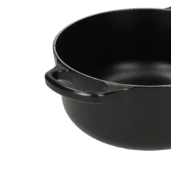 Le Creuset - Signature Braadpan Mat Zwart 20 cm (zwart interieur)