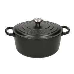 Le Creuset - Signature Braadpan Mat Zwart 20 cm (zwart interieur)