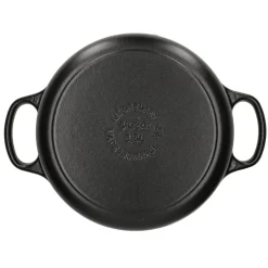 Le Creuset - Signature Braadpan Mat Zwart 22 cm (zwart interieur)