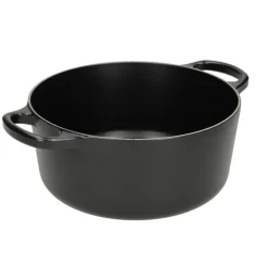 Le Creuset - Signature Braadpan Mat Zwart 22 cm (zwart interieur)