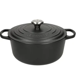 Le Creuset - Signature Braadpan Mat Zwart 26 cm (zwart interieur)