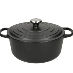 Le Creuset - Signature Braadpan Mat Zwart 28 cm (zwart interieur)
