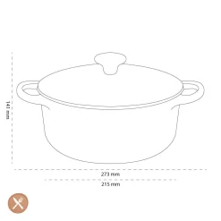 Le Creuset - Signature Braadpan Nectar 20 cm