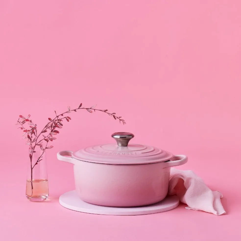 Le Creuset - Signature Braadpan Shell Pink 24 cm