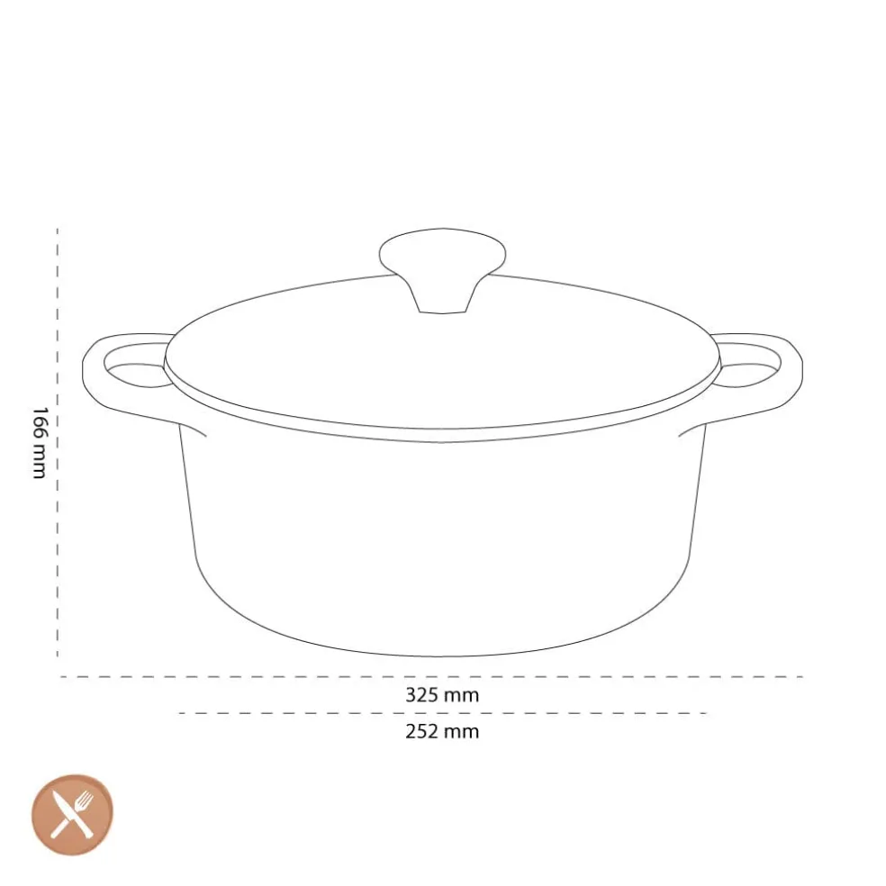 Le Creuset - Signature Braadpan Shell Pink 24 cm