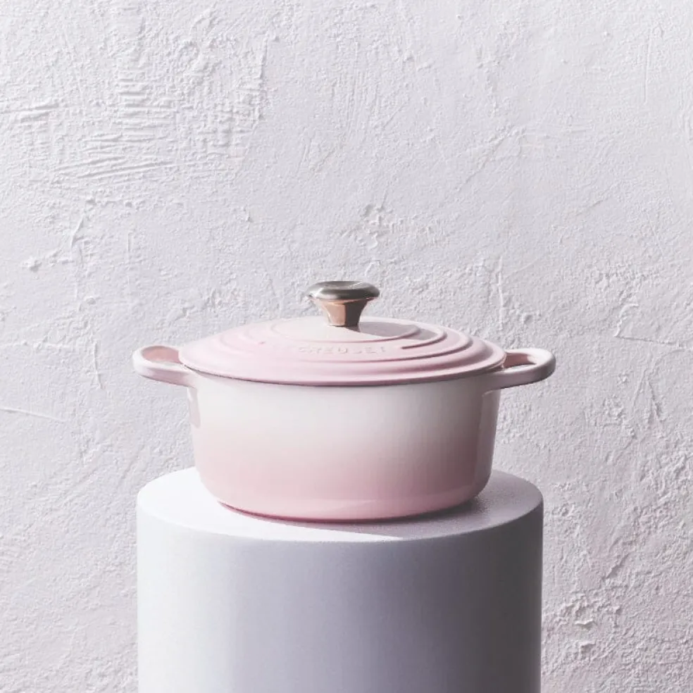 Le Creuset - Signature Braadpan Shell Pink 24 cm