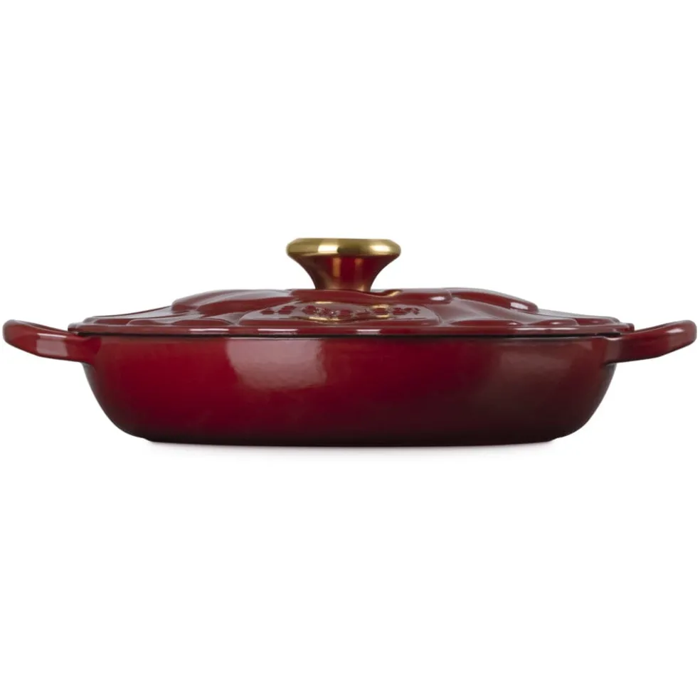 Le Creuset - Signature Campagnard Braadpan Bloesem - Garnet - 26 cm