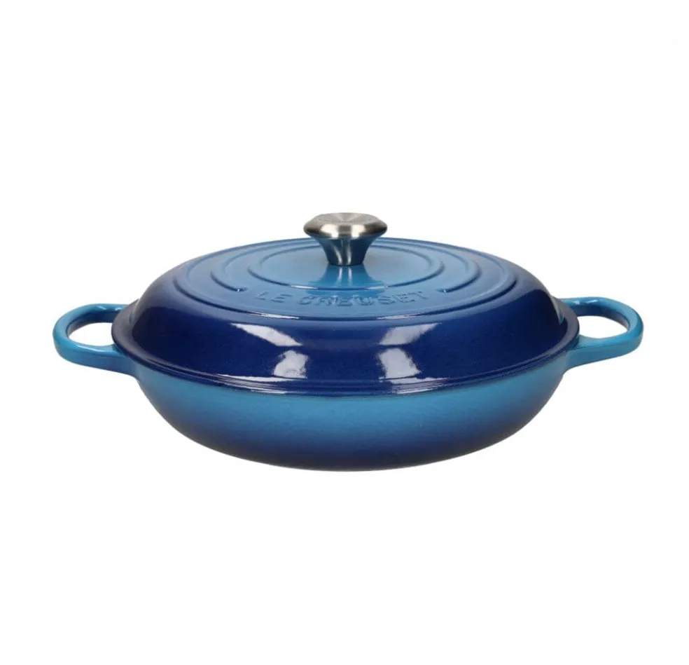 Le Creuset - Signature Campagnard Braadpan Azure 30 cm