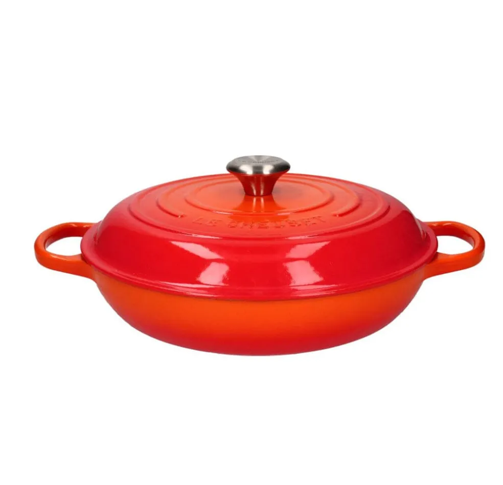 Le Creuset - Signature Campagnard Braadpan Oranjerood 30 cm